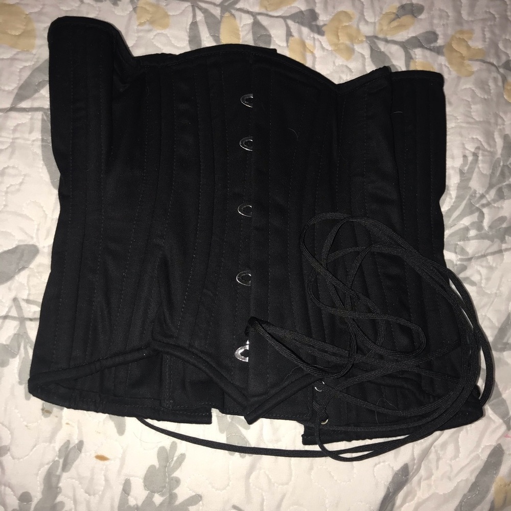 Black Waist Cincher Corset Top - Women Intimates